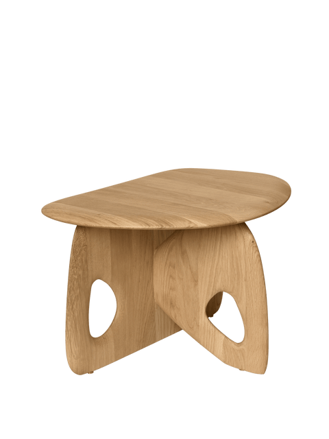 Organic Scandinavian Freeform Curved Wood Coffee Table