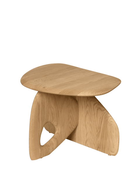 Organic Scandinavian Freeform Curved Wood Coffee Table