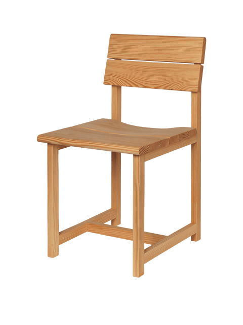 Timeless Minimalist Rustic Slat Back Dining Side Chair