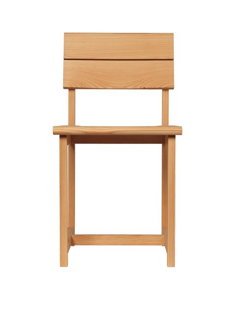 Timeless Minimalist Rustic Slat Back Dining Side Chair