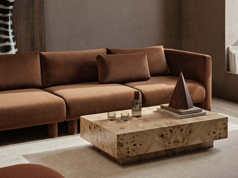 Dase Timeless Minimalist Velvet Modular Sofa