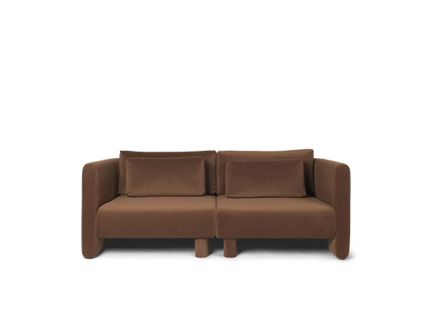 Dase Timeless Minimalist Velvet Modular Sofa