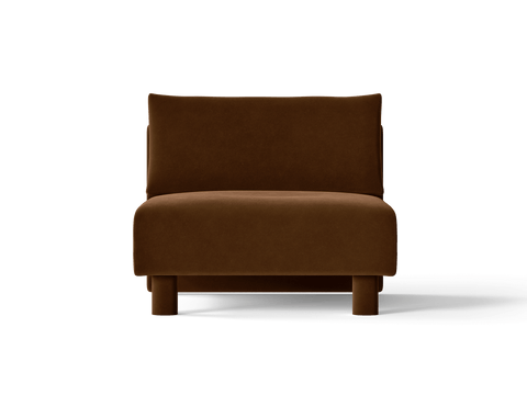 Dase Timeless Minimalist Velvet Symmetrical Modular Sofa