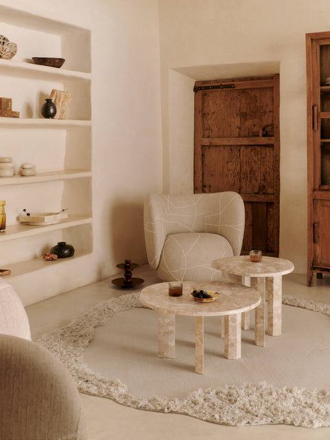 Rico Timeless Minimalist Barrel Club Lounge Chair