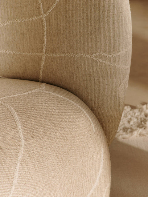 Rico Timeless Minimalist Contemporary Club Barrel Lounge Chair