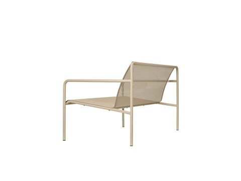Dapple Minimalist Garden Bench with Curved Back and Cylinder Legs