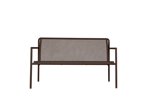 Dapple Modern Garden Bench with Cylinder Legs