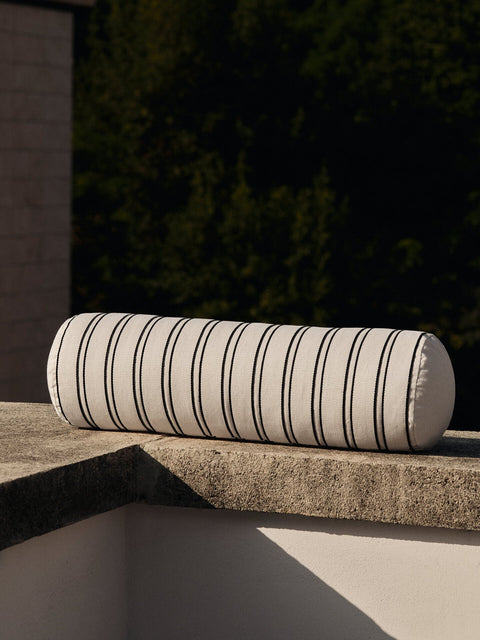 Monochromatic Textured Bolster for Scandinavian Decor