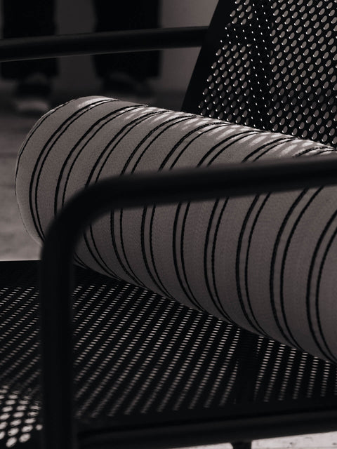 Monochromatic Textured Bolster for Scandinavian Decor