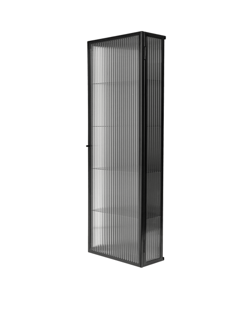 Haze Industrial Wall Cabinet with Geometric Pattern