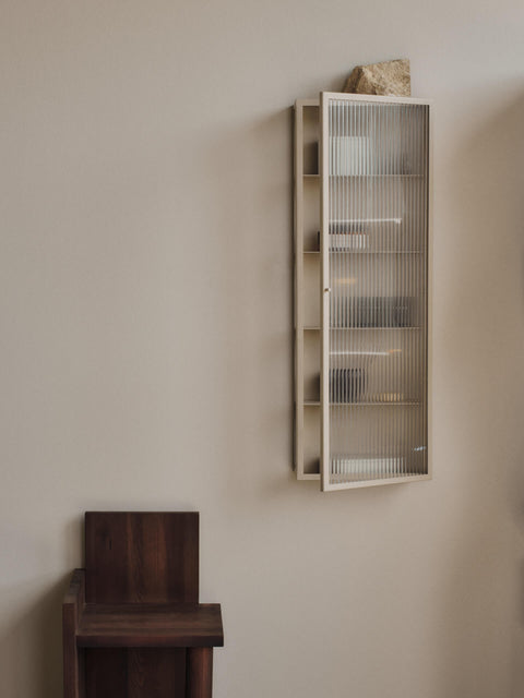 Haze Minimalist Wall Cabinet with Knob