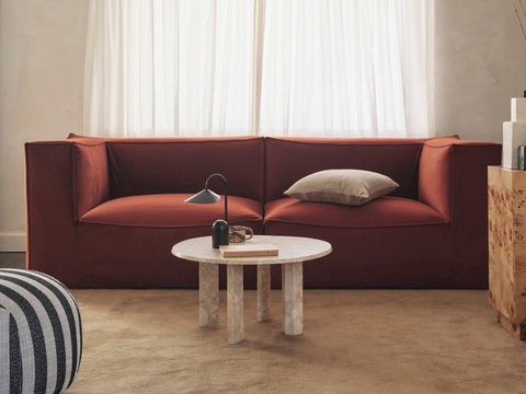 Catena Timeless Minimalist Velvet Modular Sofa