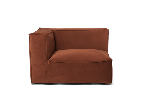 Catena Timeless Minimalist Velvet Modular Sofa