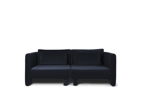 Dase Timeless Minimalist Velvet Modular Sofa