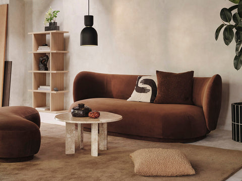 Rico Timeless Minimalist Organic Cocktail Ottoman