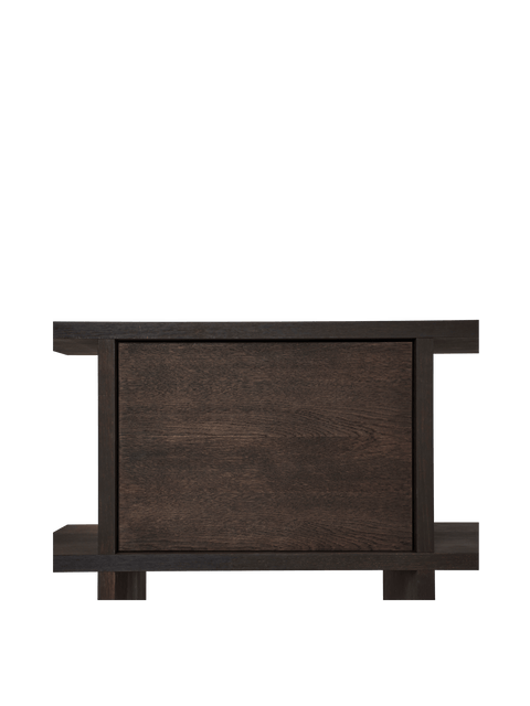 Modern Minimalist Cupboard Cabinet with Inset Handle