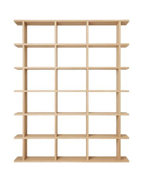 Minimalist Cube Veneer Bookcase