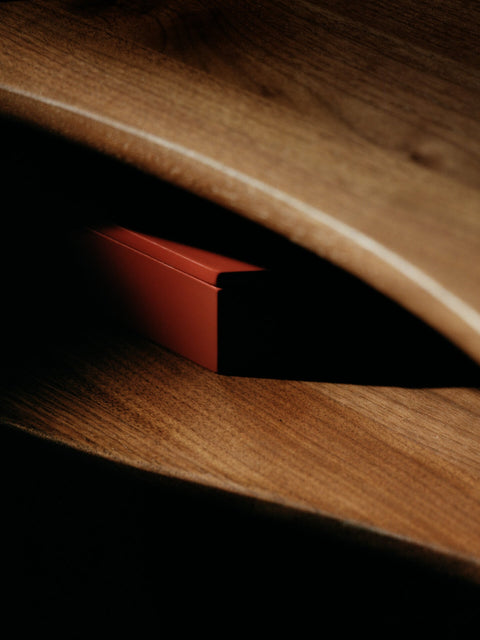 Timeless Minimalist Curved Scandinavian Entryway Console