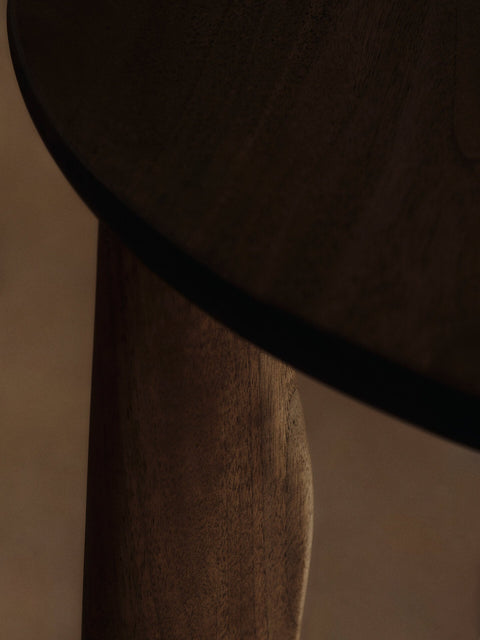 Nature-Driven Modernist Organic Curved Wood Desk