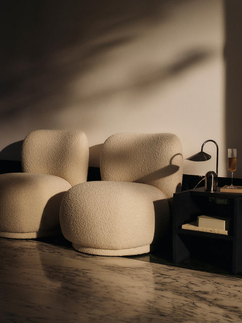 Piccolo Nordic Rico Timeless Minimalist Contemporary Lounge Chair