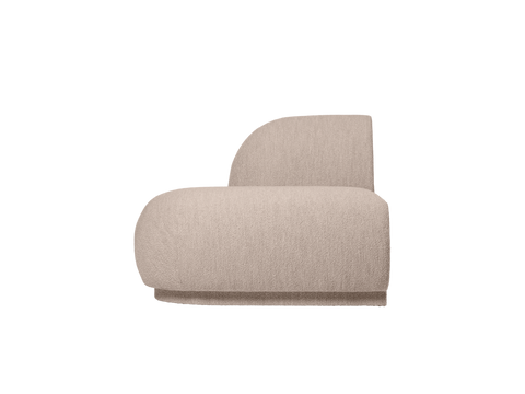 Rico Nature-Driven Modernist Curved Modular Sofa in Boucle