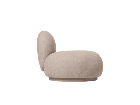 Rico Nature-Driven Modernist Curved Modular Sofa in Boucle