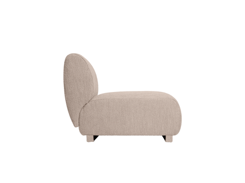 Rico Nature-Driven Modernist Curved Open End Modular Sofa