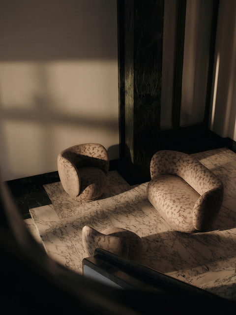 Rico Nature-Driven Modernist Symmetrical Curved Standard Sofa