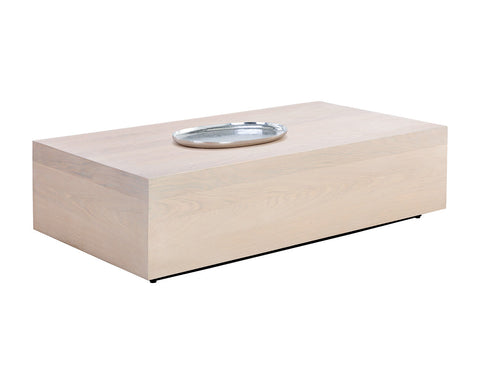 Sunpan Frezco Timeless Minimalist Rectangle Coffee Table