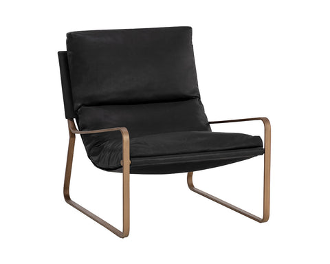 Timeless Minimalist Modern Cantilever Chair & a Half Lounge Chair