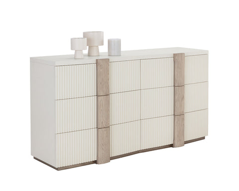 Venetta Contemporary Double Dresser with Pull Handles