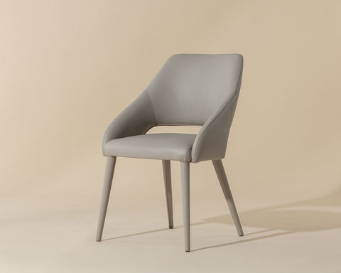 Timeless Minimalist Dining Armchair with Tapered Legs