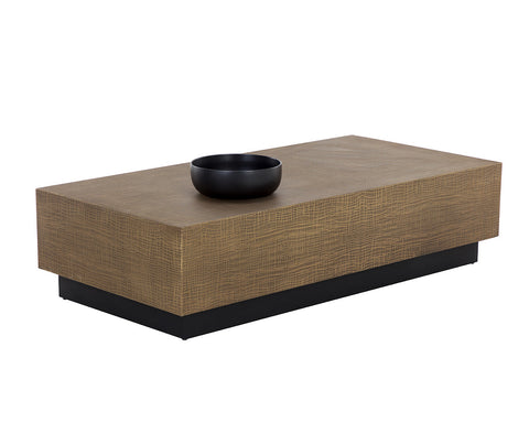 Sunpan Albans Modern Plinth Rectangle Coffee Table - 60 W