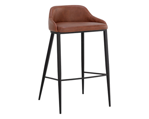 Timeless Minimalist Modern Upholstered Bar Stool
