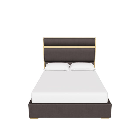 Sunpan Elegant Reign Upholstered Platform Bed with Headboard - Platform - King