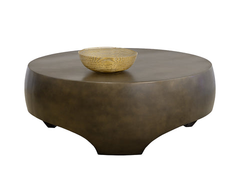 Sunpan Tarsus Industrial Creative Drum Coffee Table