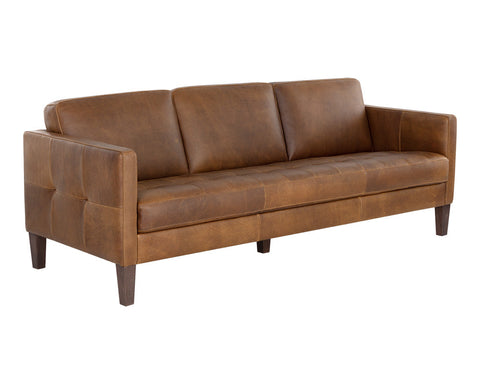 Karmelo Modern Aniline Leather Standard Sofa