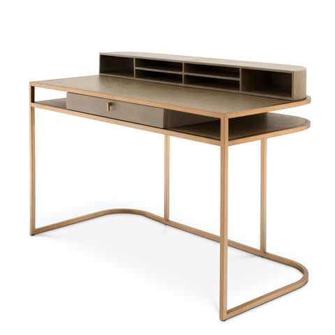 Timeless Minimalist Mid Century Curved Writing Desk