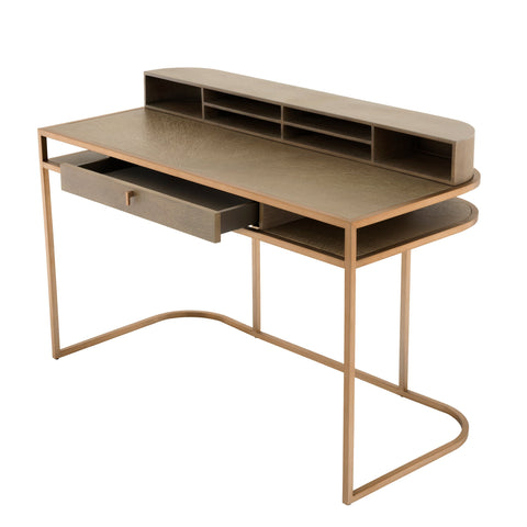Timeless Minimalist Mid Century Curved Writing Desk