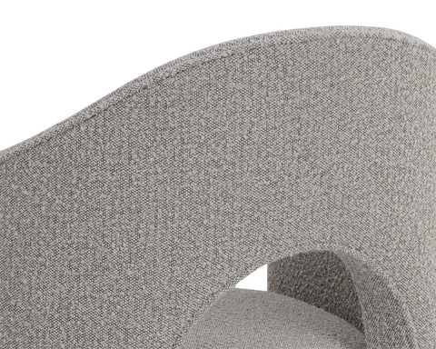 Timeless Minimalist Upholstered Barrel Dining Armchair