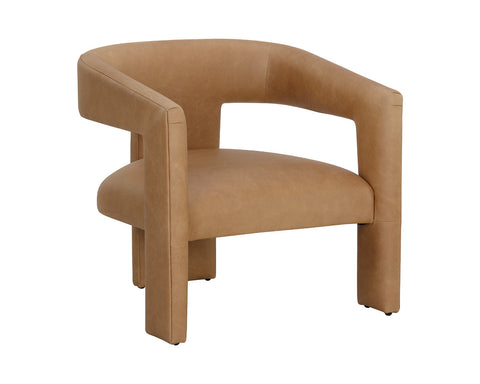 Timeless Minimalist Modern Upholstered Barrel Lounge Chair