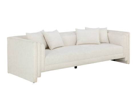Kira Modern Tuxedo Sofa with Cushioned Seat