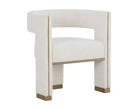 Rhea Timeless Minimalist Modern Upholstered Dining Armchair