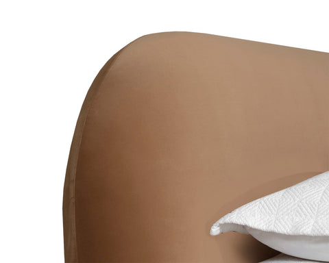 Sunpan Minimalist Marin Platform Bed with Arch Headboard - Queen - Queen