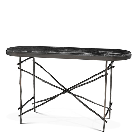 Eichholtz Timeless Minimalist Modern Curved Marble Console