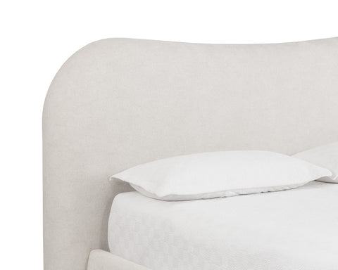 Sunpan Modern Knowles Arch Platform Bed with Headboard - Queen - King