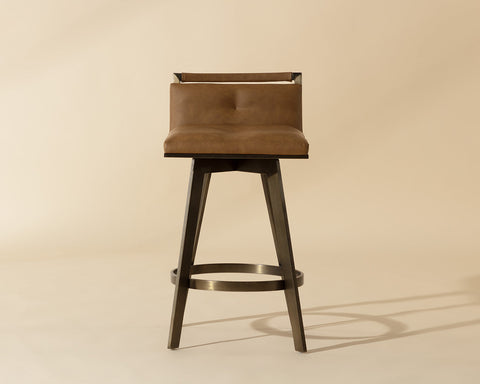 Arizona Art Deco Low Back Counter Stool