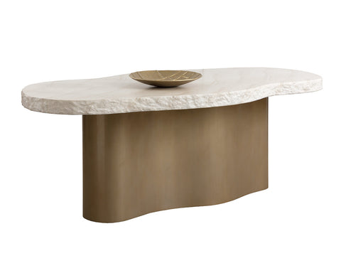 Idris Modern Freeform Drum Dining Table