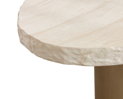 Idris Modern Freeform Drum Dining Table