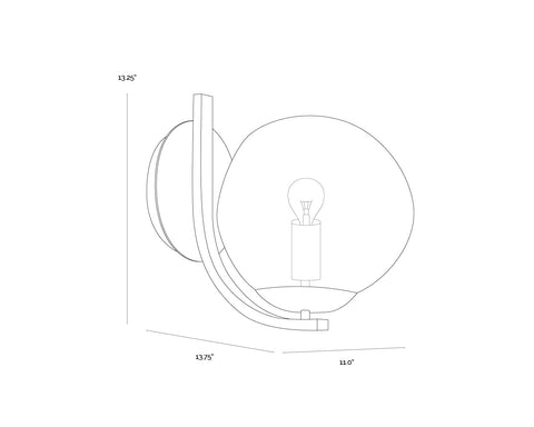 Dionis Accent Contemporary Elegant Sconce Wall Light